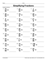 Fraction worksheets for children from kindergarten to 7th grades | Math