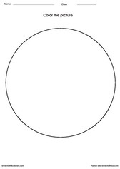 Color the shape - Circle